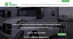 Desktop Screenshot of peelfinancial.ca